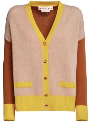 Marni cashmere colour-block cardigan - Neutrals
