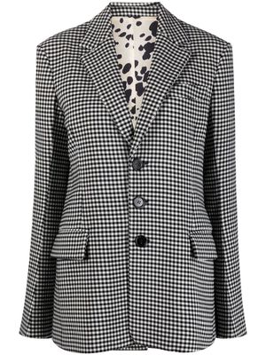 Marni check-pattern blazer - Black