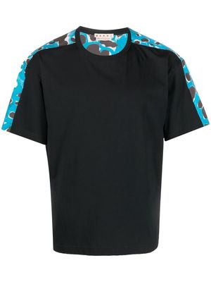 Marni contrast-panel T-shirt - Black