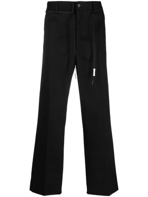 Marni cord-belt wide-leg trousers - Black