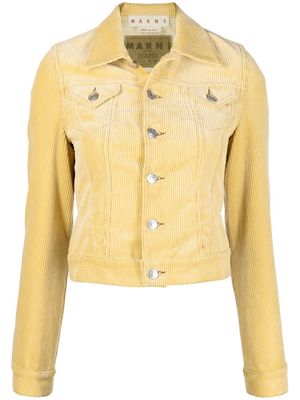 Marni corduroy button-front jacket - Yellow