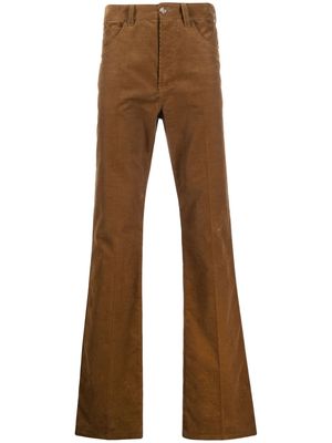 Marni corduroy straight-leg cut trousers - Brown
