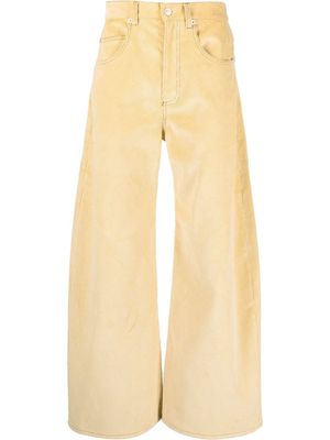 Marni corduroy wide-leg jeans - Yellow