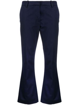MARNI cotton cropped trousers - Blue