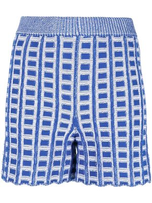 Marni cotton knit shorts - Blue
