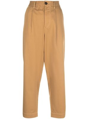 Marni cotton tapered trousers - Neutrals