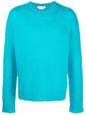 Marni crew-neck knitted sweater - Blue