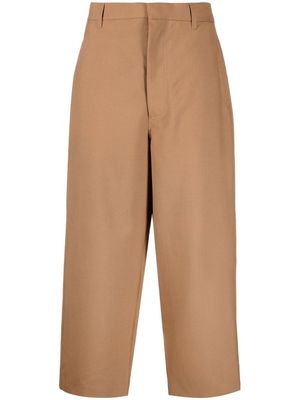 Marni cropped straight leg trousers - Brown