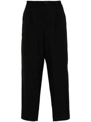 Marni cropped wool tapered trousers - Black