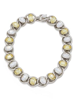 Marni crystal-embellished chain necklace - Silver