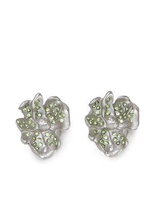 Marni crystal-embellished earrings - Green