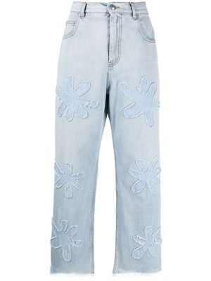 Marni Daisy cropped boyfiend jeans - Blue