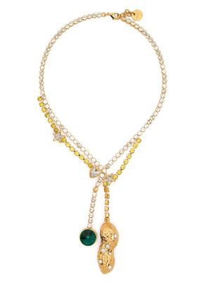 Marni double-pendant necklace - Gold