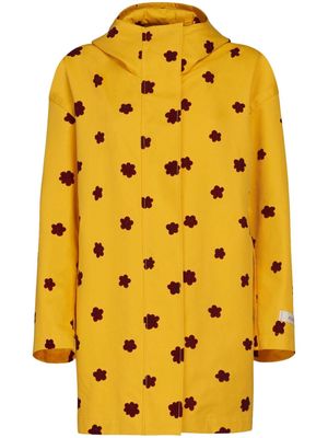 Marni Draft Flower parka coat - Yellow