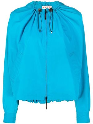 Marni drawstring-detailed jacket - Blue