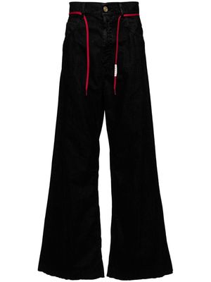 Marni drawstring flared trousers - Black