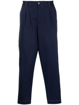 Marni drawstring-waist tapered trousers - Blue