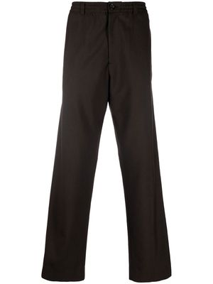 Marni elasticated straight leg trousers - Brown