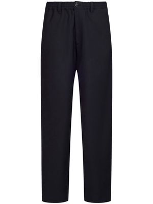 Marni elasticated-waist virgin wool trousers - Black