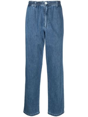Marni elasticated-waistband straight-leg jeans - Blue