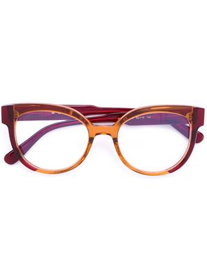 Marni Eyewear cat-eye shaped glasses - Brown