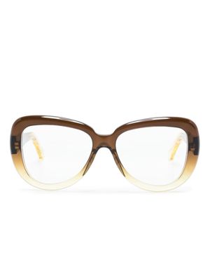 Marni Eyewear Elephant Island gradient glasses - Brown