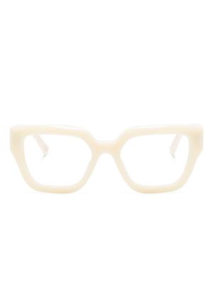 Marni Eyewear Hallerbos square-frame glasses - Neutrals