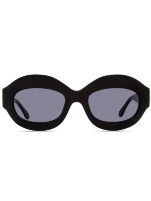 Marni Eyewear Ik Kil Cenote oval-frame sunglasses - Black