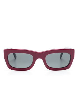 Marni Eyewear Kawasan Falls rectangle-frame sunglasses - Red