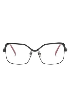 Marni Eyewear logo-debossed square-frame glasses - Black