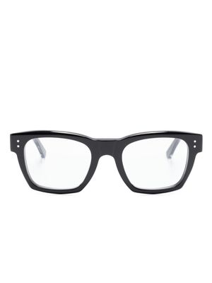 Marni Eyewear square-frame logo-print glasses - Black