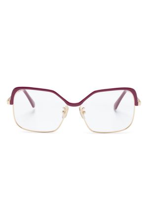 Marni Eyewear square-frame two-tone glasses - Red