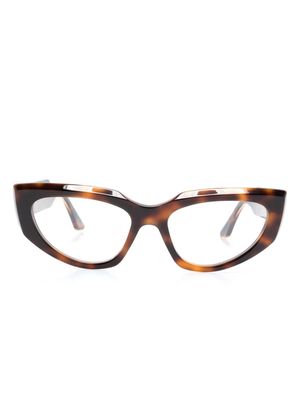 Marni Eyewear Tahat tortoiseshell-effect glasses - Brown