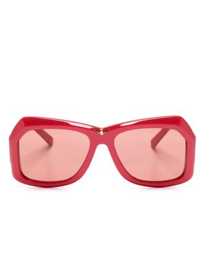 Marni Eyewear Tiznit geometric-frame sunglasses - Red