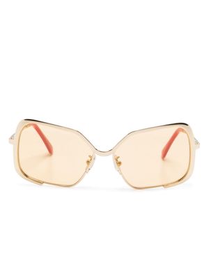Marni Eyewear Unila square-frame sunglasses - Gold
