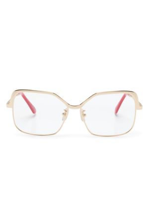 Marni Eyewear Unila Valley square-frame glasses - Gold