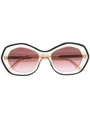 Marni Eyewear WLH double-rim sunglasses - Neutrals