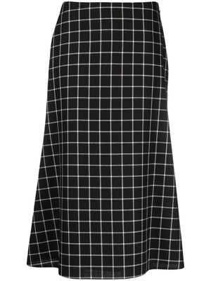 Marni fine-check wool midi skirt - Black