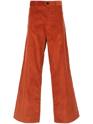 Marni flared corduroy trousers - Orange