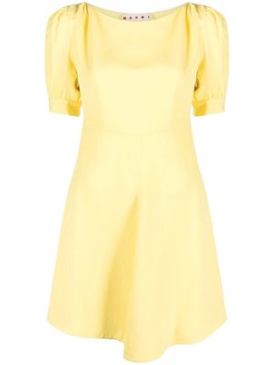 Marni floral-jacquard minidress - Yellow