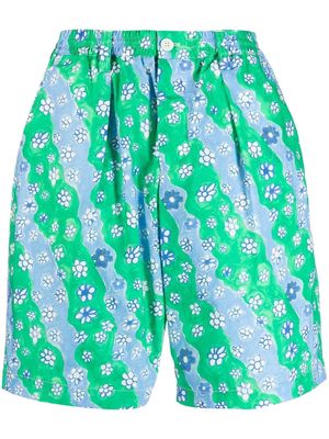 Marni floral-print Bermuda shorts - Green