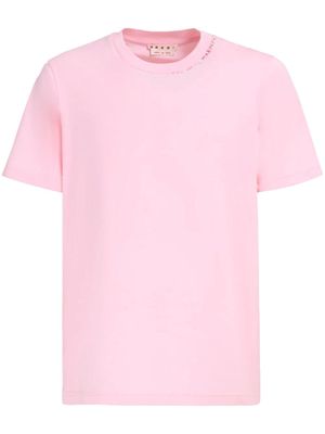 Marni floral-print cotton T-shirt - Pink