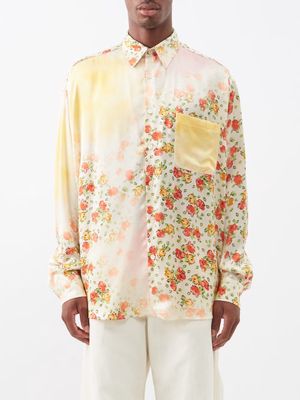 Marni - Floral-print Crepe Shirt - Mens - Multi
