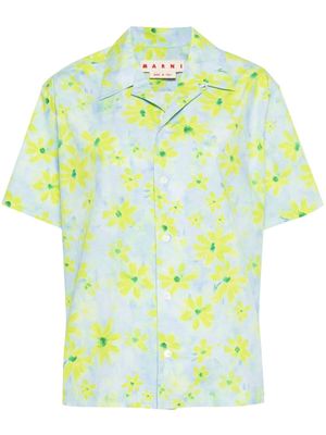 Marni floral-print shirt - Blue