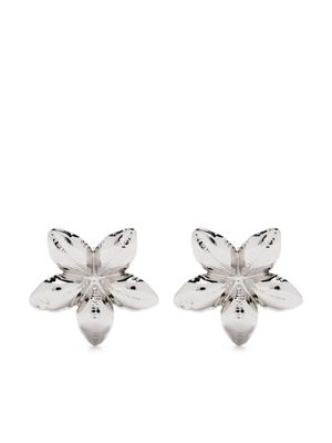 Marni floral-shaped polished earrings - Silver