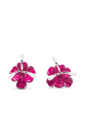 Marni flower-charm earrings - Silver