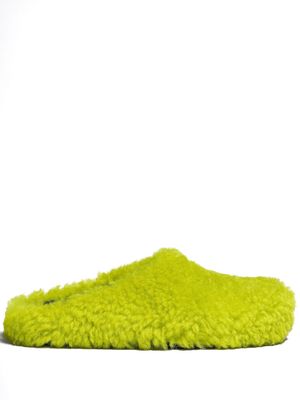 Marni Fussbet Sabot calf-hair slippers - Green