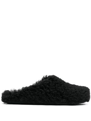 Marni Fussbet Sabot shearling slippers - Black