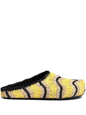 Marni Fussbett Sabot raffia slippers - ZO540