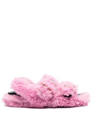 Marni Fussbett shearling sandals - Pink